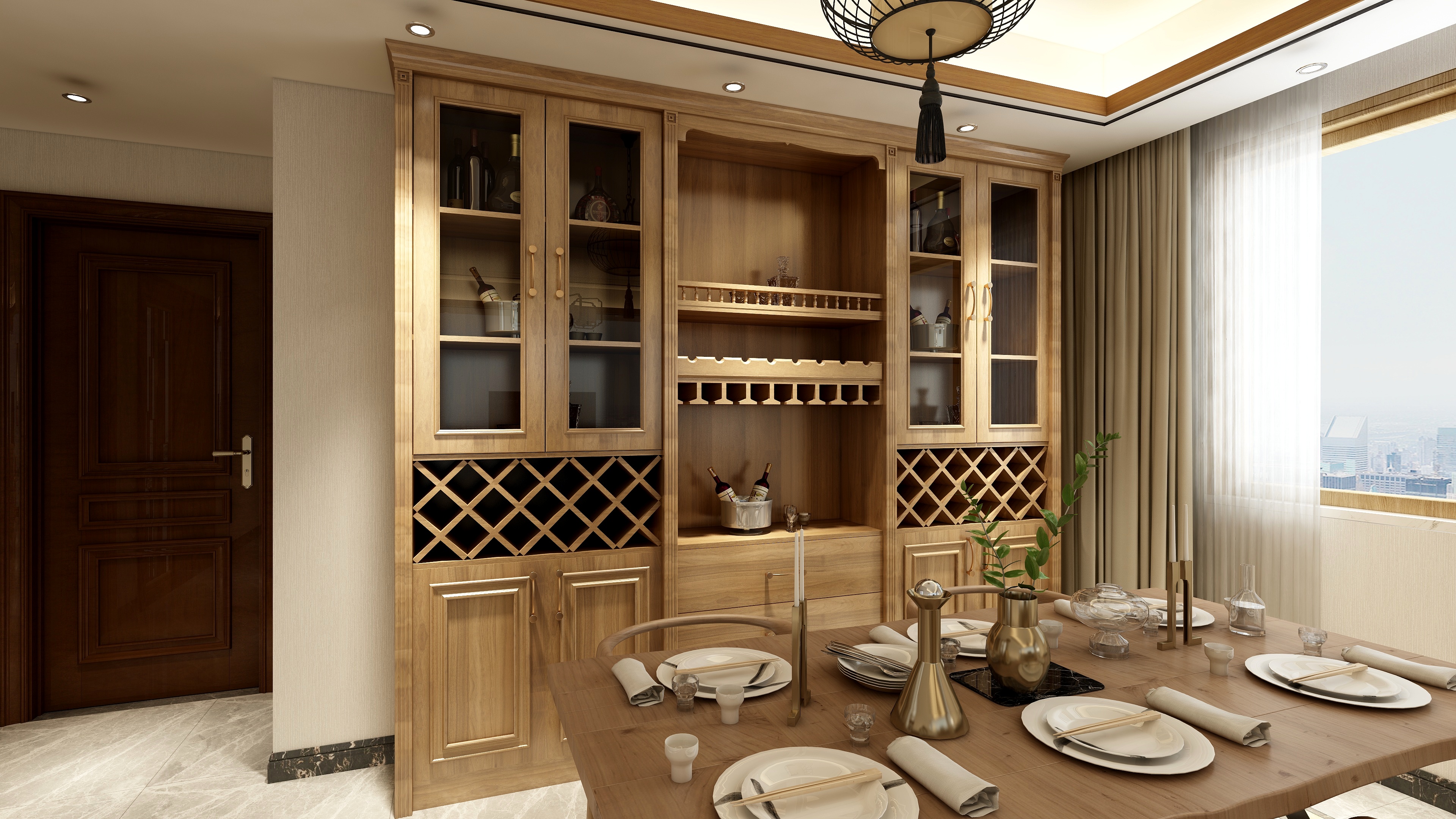 金利源丨高顏值實用收納強(qiáng)的酒柜設(shè)計！